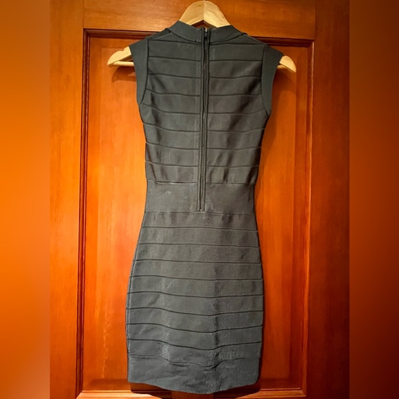French Connection Bandage Dress in Olive Green - Picture 2 of 4